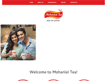Tablet Screenshot of mohanlaltea.com